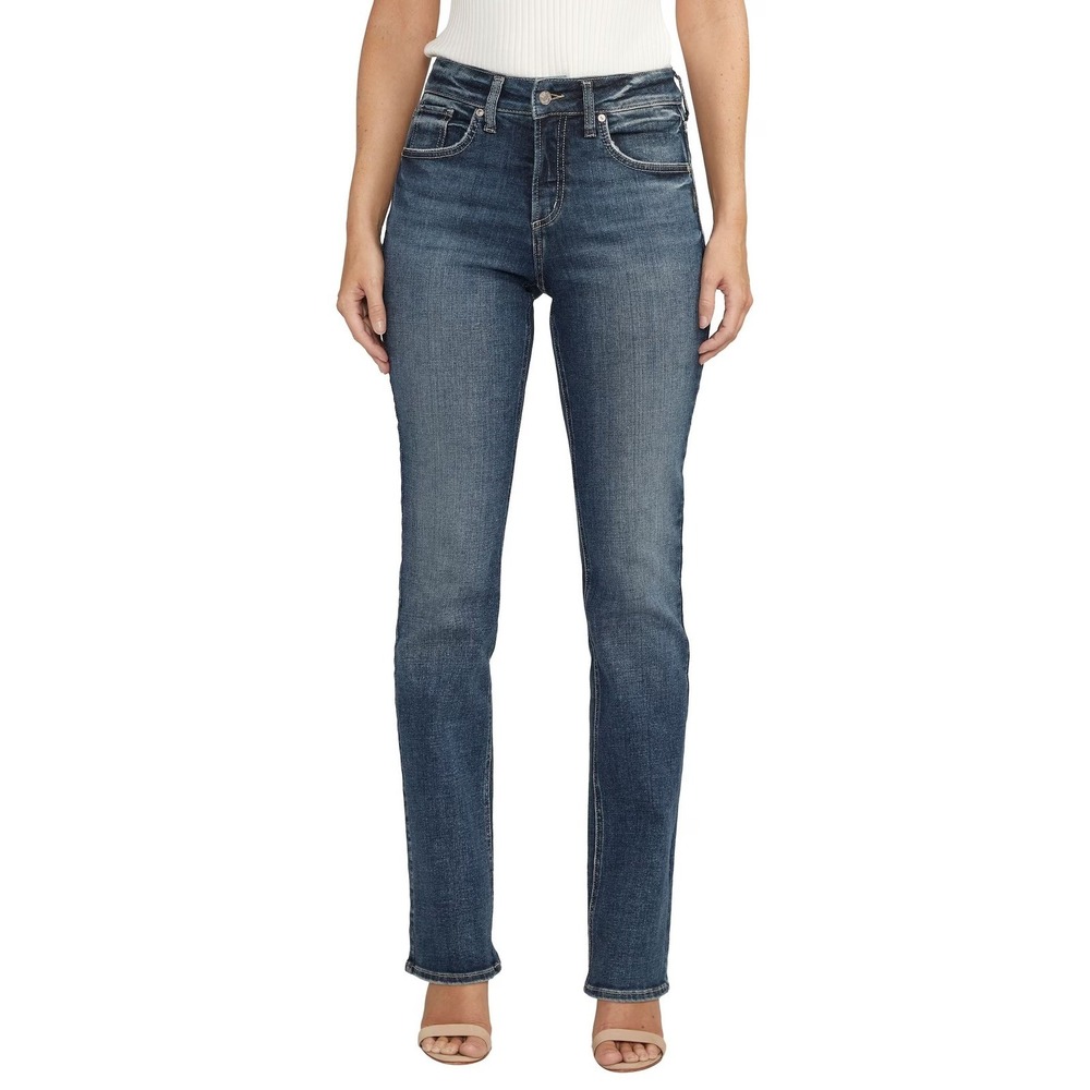 Silver Jeans Avery Slim Bootcut Blue Denim Women's 31 Western Casual